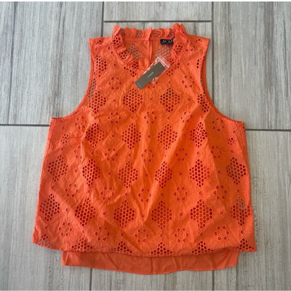 NWT J.Crew Fleur Eyelet Top - Picture 3 of 5